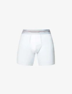 Spanx Sculpt Mid-rise Regular-fit Stretch-cotton Boxers