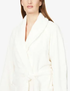 Étoile Self-tie Cotton-blend Robe 9 Étoile Self-tie Cotton-blend Robe -Falkeis Store R03718621 NACRE ALT04