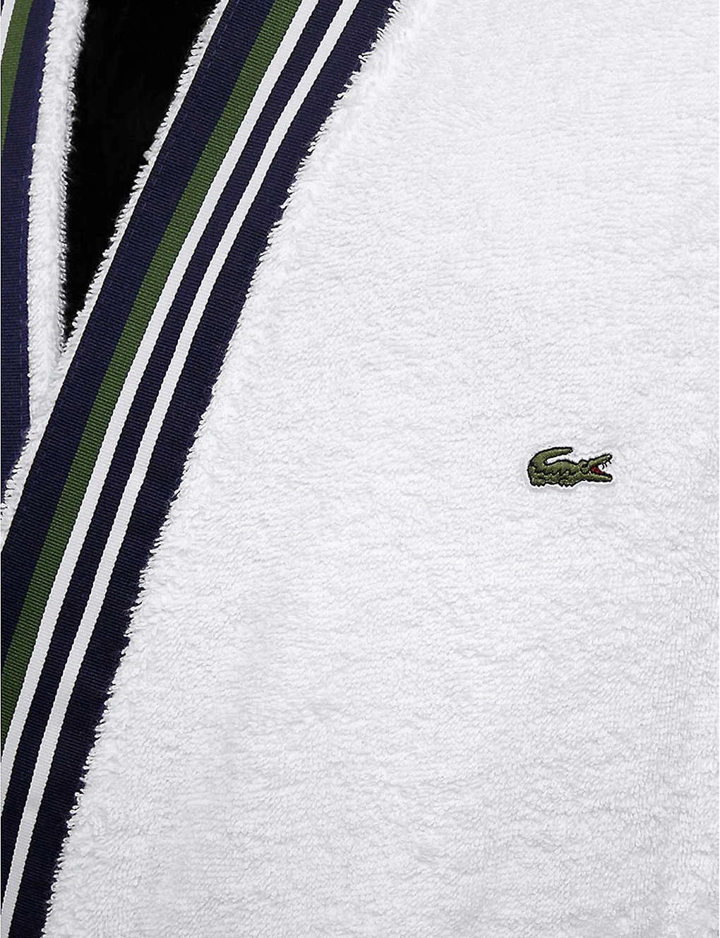 Lacoste Club Self-tie Organic Cotton Dressing Gown 2 Lacoste Club Self-tie Organic Cotton Dressing Gown - Image 2