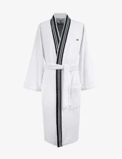 Lacoste Club Self-tie Organic Cotton Dressing Gown