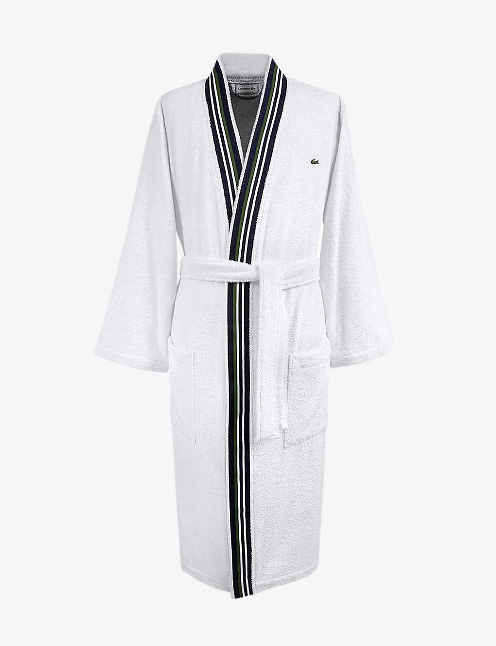 Lacoste Club Self-tie Organic Cotton Dressing Gown 1 Lacoste Club Self-tie Organic Cotton Dressing Gown