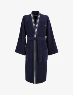 Lacoste Marine Organic Cotton Bath Robe