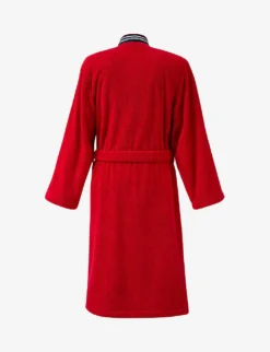 Lacoste Club Organic Cotton Bathrobe 5 Lacoste Club Organic Cotton Bathrobe -Falkeis Store R03745469 ROUGE ALT02