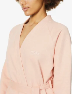 Boss Board V Neck Cotton-blend Kimono -Falkeis Store R03745510 PEACH ALT04