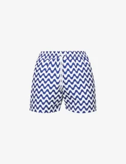 Sport Graphic-print Regular-fit Swim Shorts