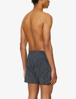 Plaza Polka Dot-pattern Classic-fit Cotton Boxer Briefs -Falkeis Store R03805081 NAVY ALT02