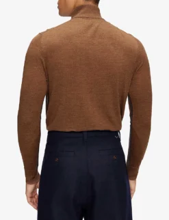 Ted Baker Tooting Half-zip Wool Jumper -Falkeis Store R03813041 TAN ALT03
