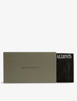 AllSaints Pack Of Three Wren Regular-fit Stretch-cotton Boxer Briefs -Falkeis Store R03813898 BLACKBLACKBL ALT03