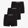 AllSaints Pack Of Three Wren Regular-fit Stretch-cotton Boxer Briefs