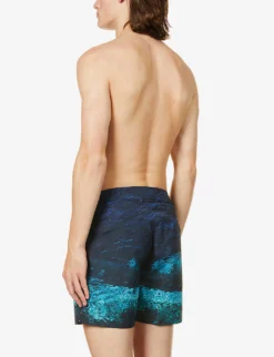 ORLEBAR BROWN Bulldog Photo Graphic-print Slim-fit Swim Shorts -Falkeis Store R03824001 DEEPSEA ALT03