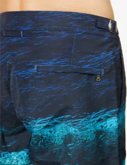 ORLEBAR BROWN Bulldog Photo Graphic-print Slim-fit Swim Shorts -Falkeis Store R03824001 DEEPSEA ALT05