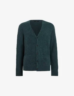AllSaints Renn Relaxed-fit Wool And Alpaca-blend Cardigan