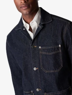 ETON Casual Regular-fit Denim Overshirt -Falkeis Store R03857896 NAVYBLUE ALT02