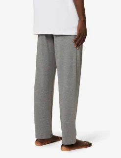 HANRO Relaxed-fit Straight-leg Stretch-woven Jogging Bottoms 8 HANRO Relaxed-fit Straight-leg Stretch-woven Jogging Bottoms -Falkeis Store R03868106 STONEMELANGE ALT03