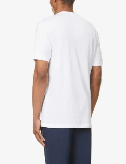 HANRO Night & Day Crewneck Cotton Pyjama Top -Falkeis Store R03868107 WHITE ALT03