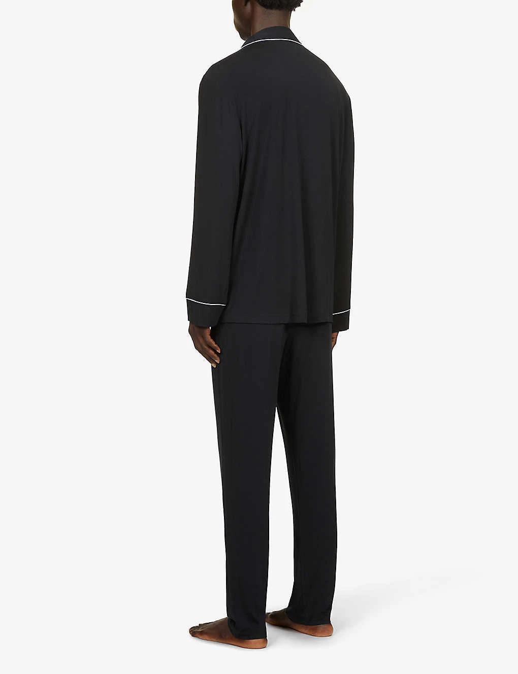 Eberjey William Contrast-piping Stretch-jersey Pyjama Set 4 Eberjey William Contrast-piping Stretch-jersey Pyjama Set - Image 4