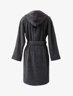 Ralph Lauren Home Player Logo-embroidered Cotton Bathrobe -Falkeis Store R03906212 CHARCOAL ALT02