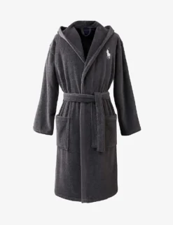 Ralph Lauren Home Player Logo-embroidered Cotton Bathrobe