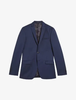 Ted Baker Perthjs Single-breasted Wool Suit Jacket