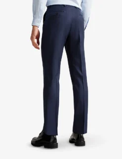 Ted Baker Sinjts Slim-fit Wool-blend Trousers -Falkeis Store R03908552 NAVY ALT03