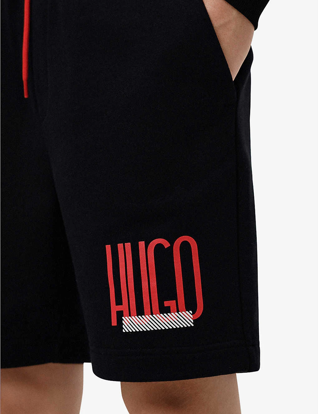 Hugo Logo-print Regular-fit Cotton-jersey Shorts 5 Hugo Logo-print Regular-fit Cotton-jersey Shorts - Image 5