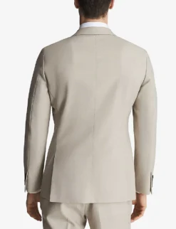 Reiss Single-breasted Notch-lapel Wool Blazer -Falkeis Store R03924662 STONE ALT03