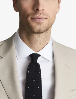 Reiss Single-breasted Notch-lapel Wool Blazer -Falkeis Store R03924662 STONE ALT04