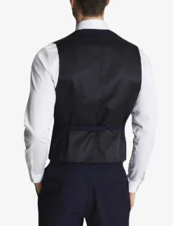 Reiss Bold Slim-fit Wool Waistcoat 9 Reiss Bold Slim-fit Wool Waistcoat -Falkeis Store R03924757 NAVY ALT03