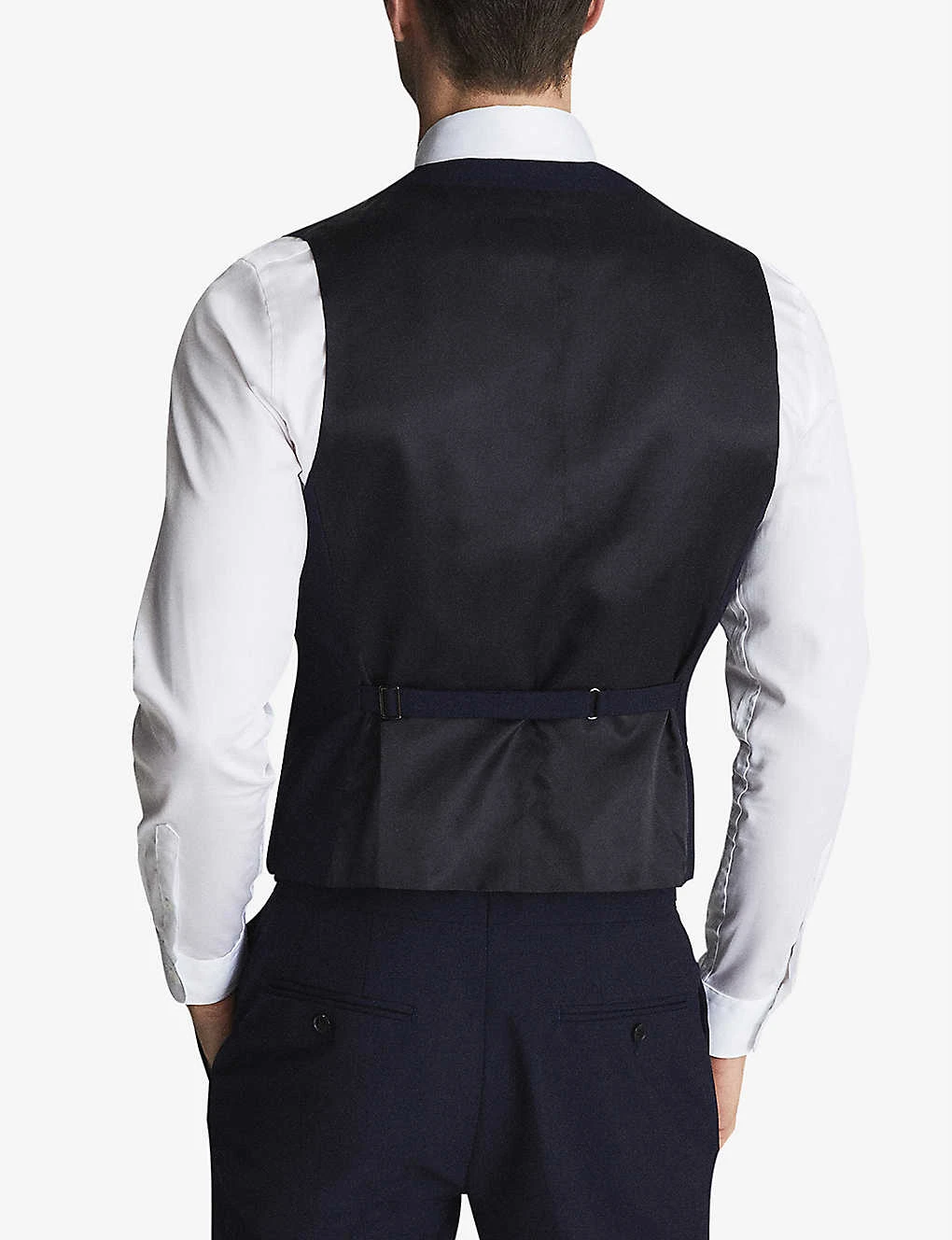 Reiss Bold Slim-fit Wool Waistcoat 4 Reiss Bold Slim-fit Wool Waistcoat - Image 4