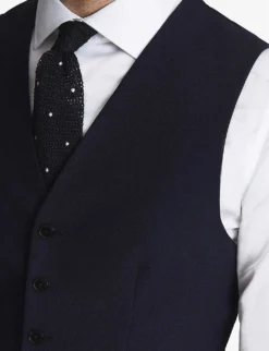 Reiss Bold Slim-fit Wool Waistcoat 10 Reiss Bold Slim-fit Wool Waistcoat -Falkeis Store R03924757 NAVY ALT04