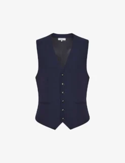 Reiss Bold Slim-fit Wool Waistcoat