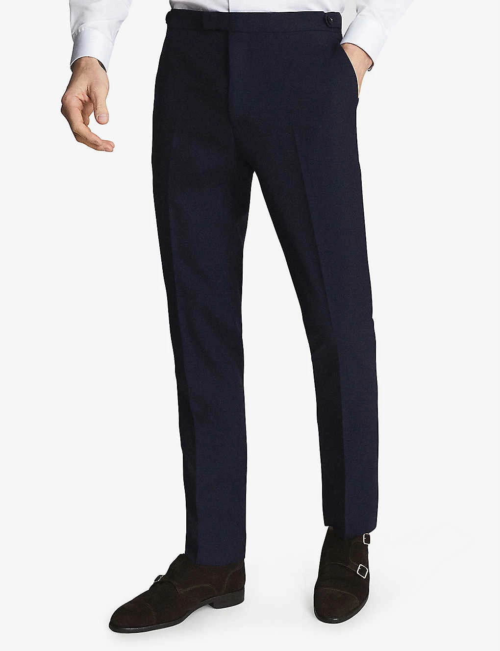 Reiss Bold Regular-fit Straight-leg Wool Suit Trousers 3 Reiss Bold Regular-fit Straight-leg Wool Suit Trousers - Image 3