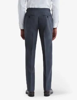 Reiss Fine Pressed-crease Wool Trousers 8 Reiss Fine Pressed-crease Wool Trousers -Falkeis Store R03924850 AIRFORCEBLUE ALT03