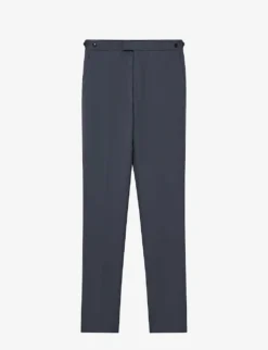 Reiss Fine Pressed-crease Wool Trousers