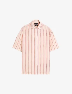 Ted Baker Hillma Striped Regular-fit Cotton-blend Shirt