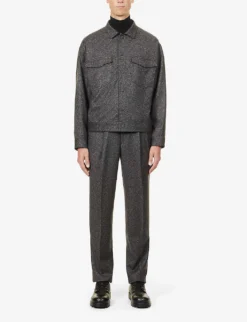 Giorgio Armani Relaxed-fit Stretch-wool Blend Suit 9 Giorgio Armani Relaxed-fit Stretch-wool Blend Suit -Falkeis Store R03965102 LONDONSMOKE ALT02