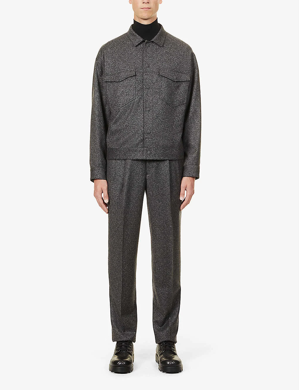 Giorgio Armani Relaxed-fit Stretch-wool Blend Suit 3 Giorgio Armani Relaxed-fit Stretch-wool Blend Suit - Image 3