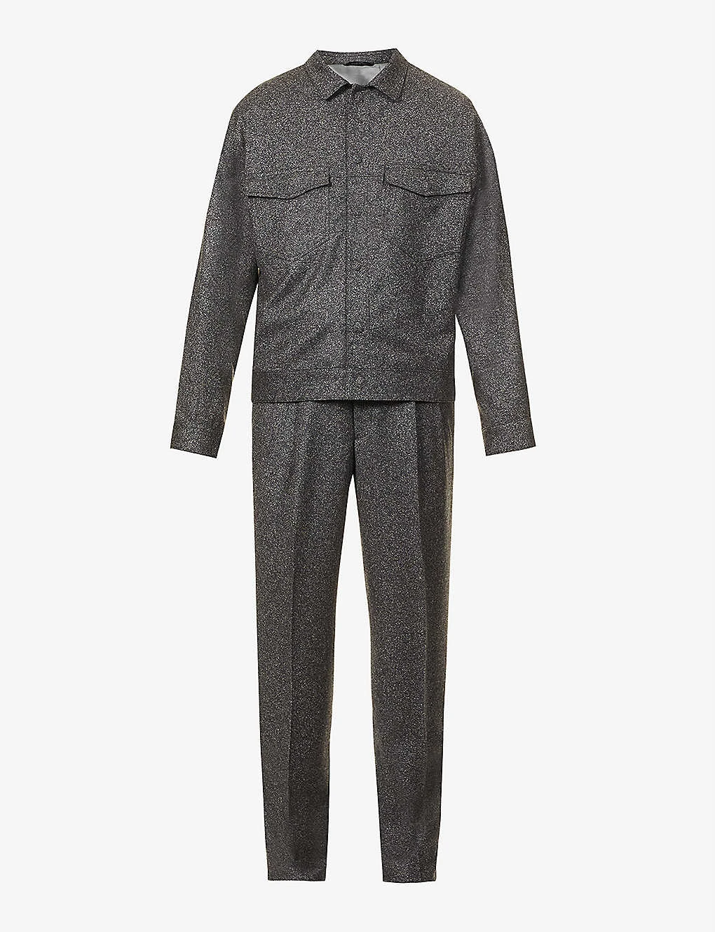 Giorgio Armani Relaxed-fit Stretch-wool Blend Suit 1 Giorgio Armani Relaxed-fit Stretch-wool Blend Suit