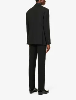 Giorgio Armani Regular-fit Wool-twill Tuxedo -Falkeis Store R03965136 BLACK ALT03