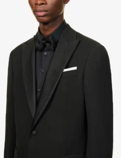 Giorgio Armani Regular-fit Wool-twill Tuxedo -Falkeis Store R03965136 BLACK ALT04