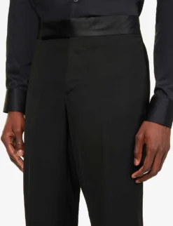 Giorgio Armani Regular-fit Wool-twill Tuxedo -Falkeis Store R03965136 BLACK ALT06
