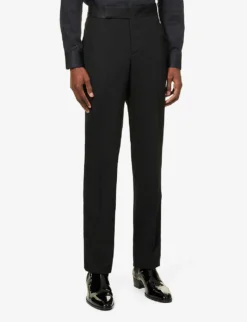 Giorgio Armani Regular-fit Wool-twill Tuxedo -Falkeis Store R03965136 BLACK ALT07