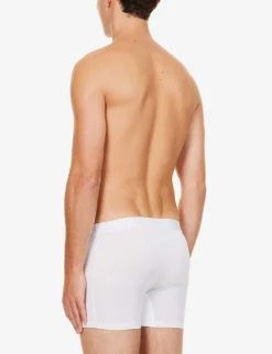 Mid-rise Stretch-jersey Boxer Briefs Pack Of Three -Falkeis Store R03984243 WHITE ALT02