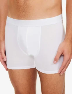 Mid-rise Stretch-jersey Boxer Briefs Pack Of Three -Falkeis Store R03984243 WHITE ALT03
