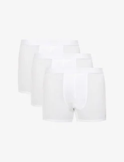 Mid-rise Stretch-jersey Boxer Briefs Pack Of Three