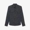THE KOOPLES Checked Long-sleeved Stretch-cotton Shirt
