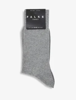Falke Family Cotton And Recycled-polyamide Blend Socks