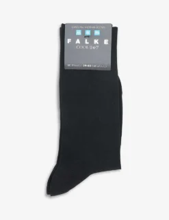 Falke Cool 24/7 Logo Stretch-cotton Blend Socks