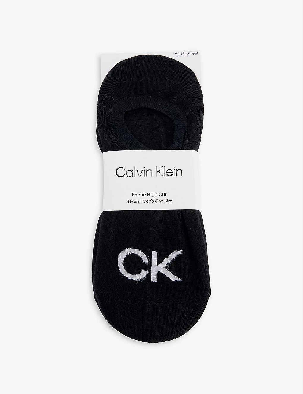 Calvin Klein Logo-print Anti-slip Pack Of Three Stretch-cotton Blend Socks 1 Calvin Klein Logo-print Anti-slip Pack Of Three Stretch-cotton Blend Socks