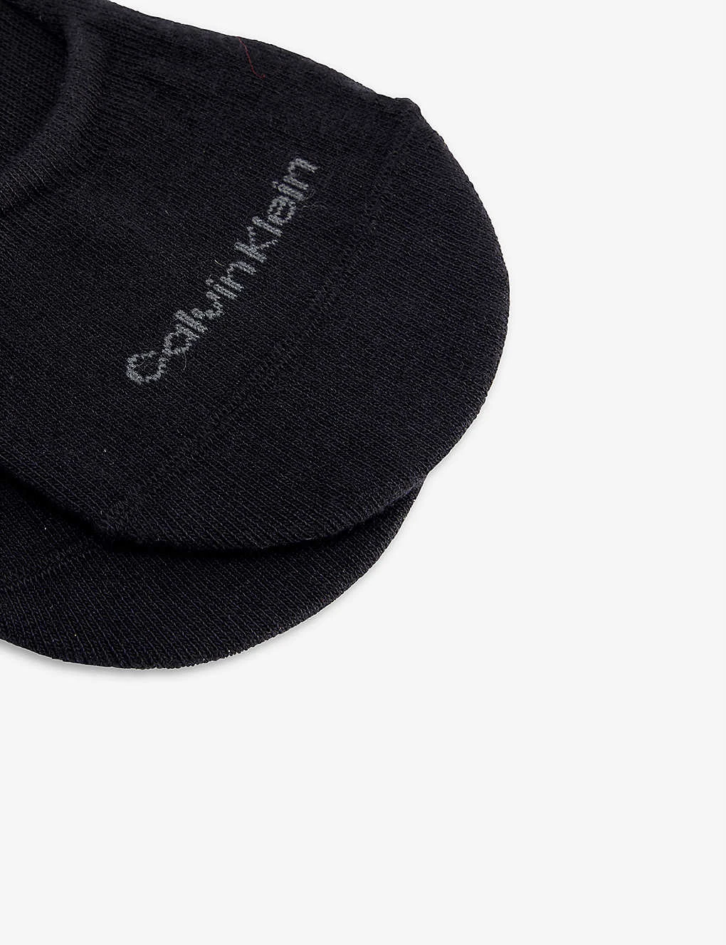 Calvin Klein Logo-print Pack Of Two Stretch-cotton Blend Liner Socks 2 Calvin Klein Logo-print Pack Of Two Stretch-cotton Blend Liner Socks - Image 2